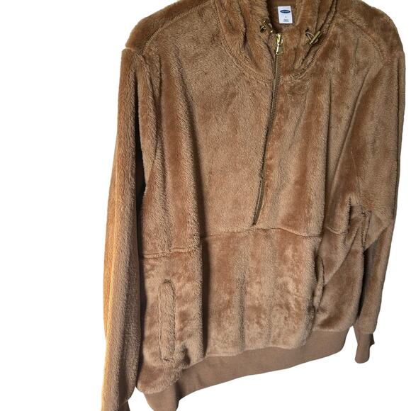 Old Navy Fuzzy Teddy Bear Sweater Hoodie Women's Size Large - Picture 7 of 7